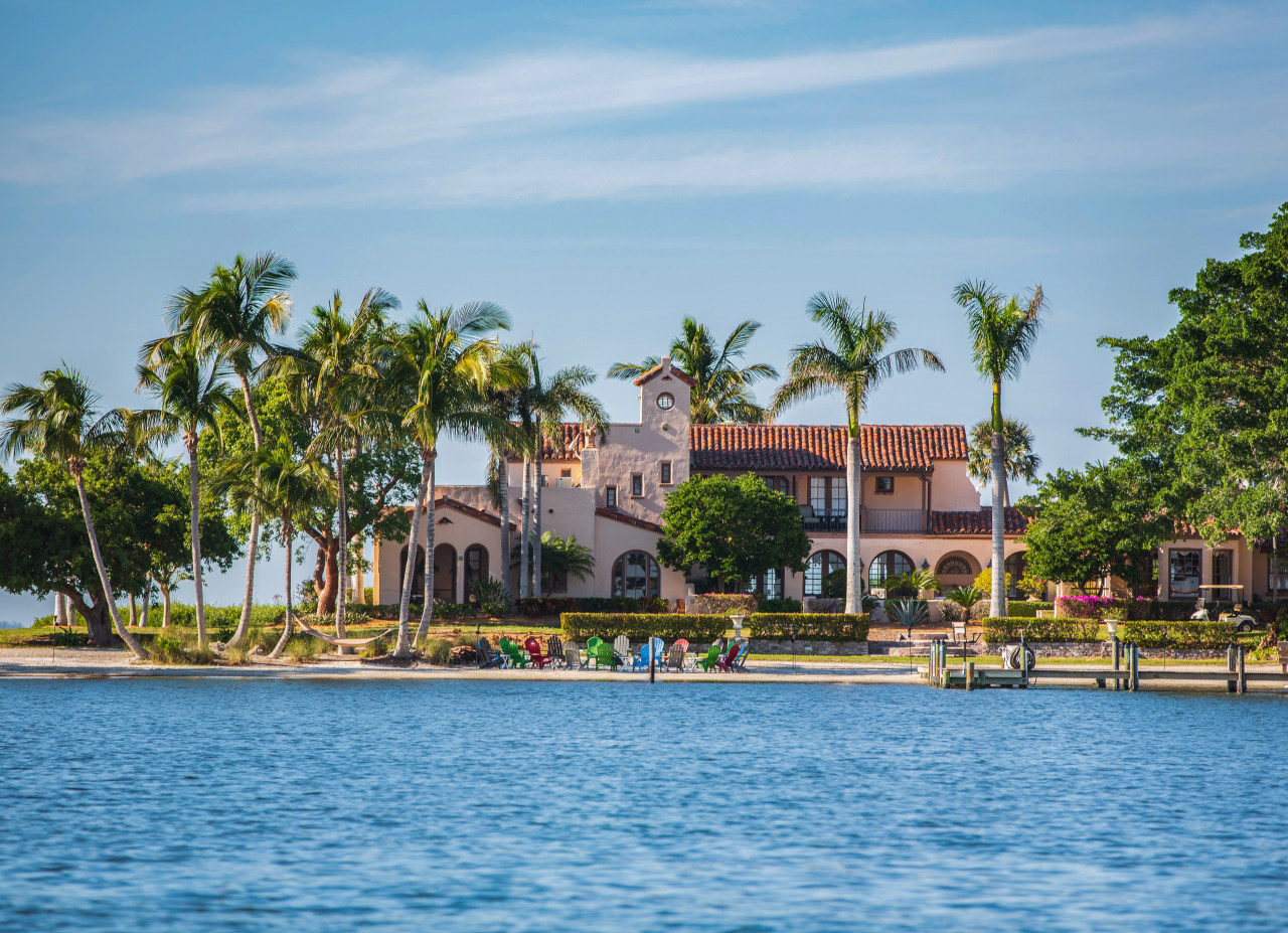 A private Florida island with a 1920s mansion lists for $89 million