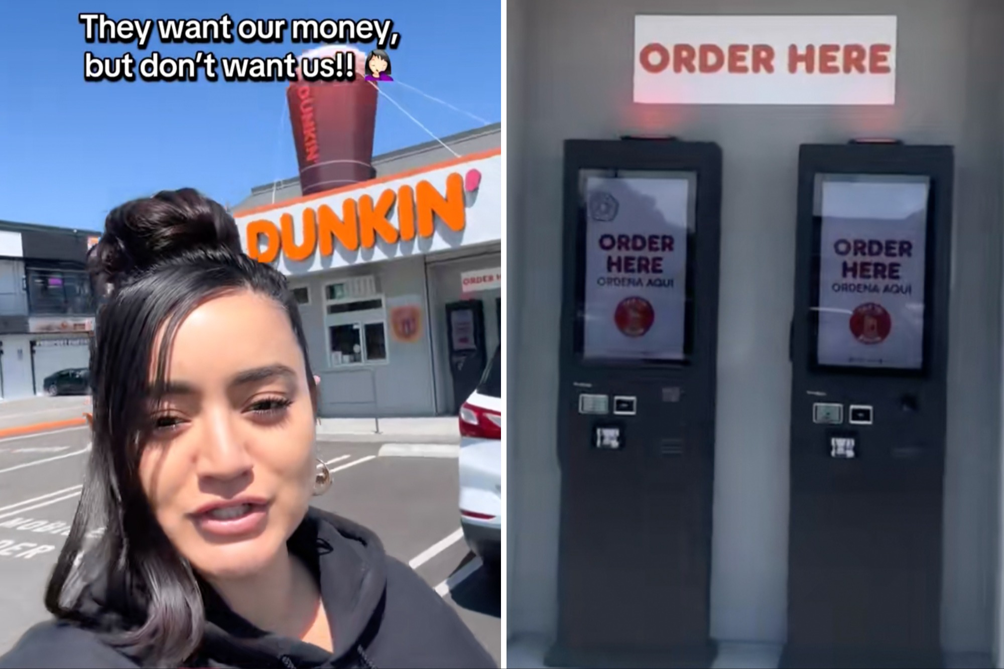 New South LA Dunkin' Donuts won't let diners inside as customer trashes store
