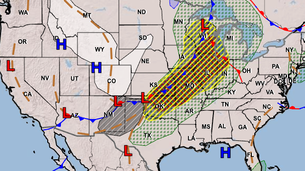 Severe weather warning: Tornadoes, 2-inch hail & 70 mph wind gusts ...