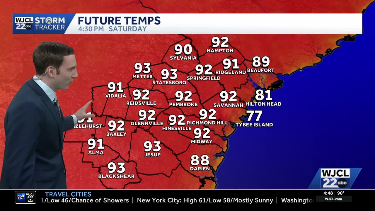 Near-record warm temperatures expected across Southeast Georgia and the ...