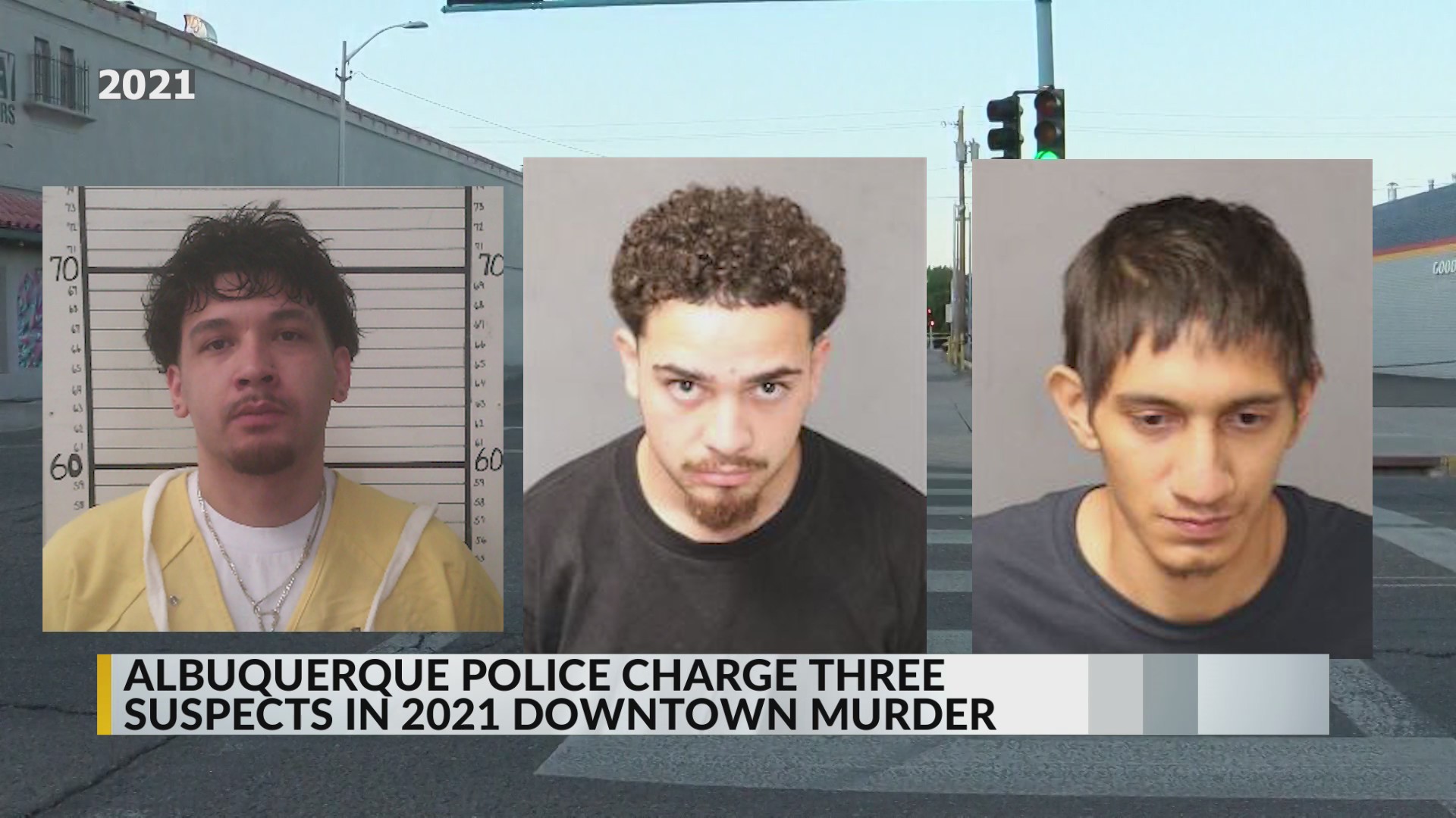 Three men charged for shooting, killing man in downtown Albuquerque in 2021