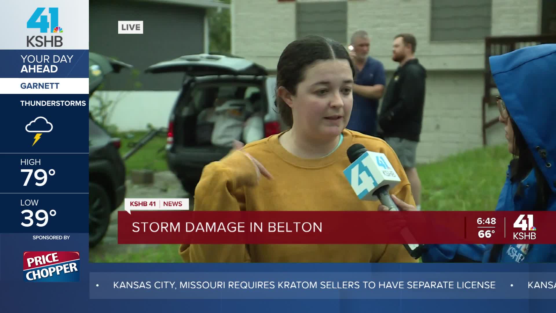 Storm damage reported from possible tornado Friday in Belton