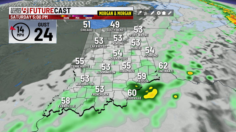 Rain & storms Friday night, much cooler weekend ahead