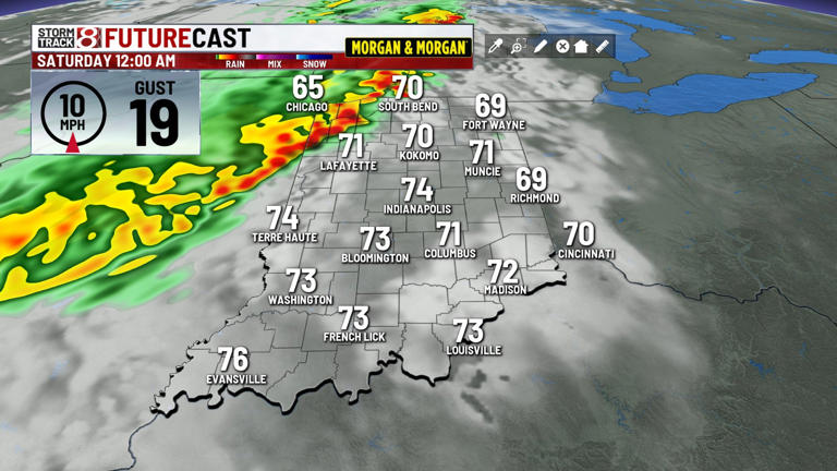 Rain & storms Friday night, much cooler weekend ahead
