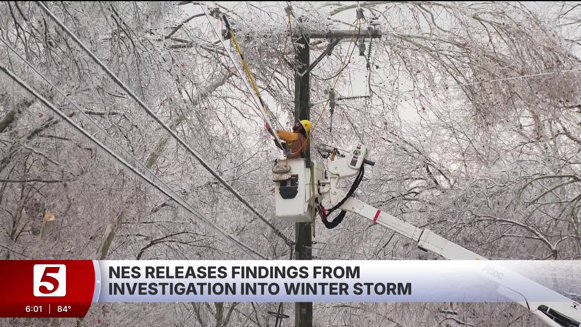 Independent report finds NES was unprepared for January ice storm