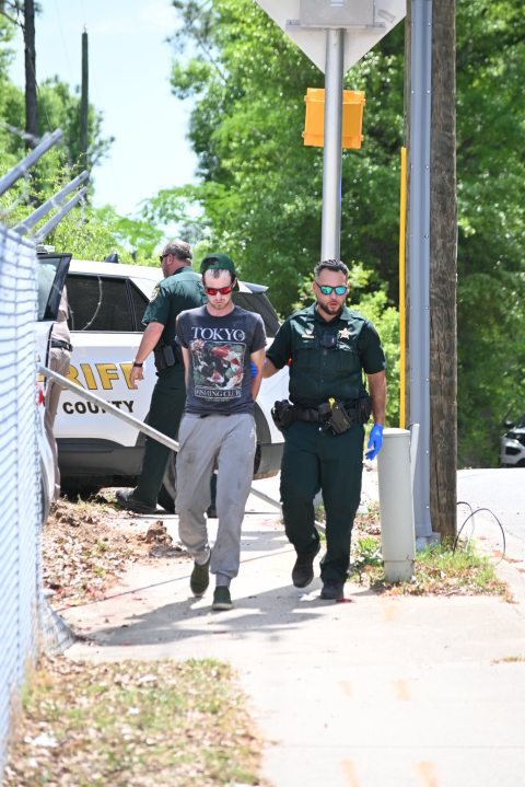 Driver arrested after stolen vehicle pursuit ends in crash