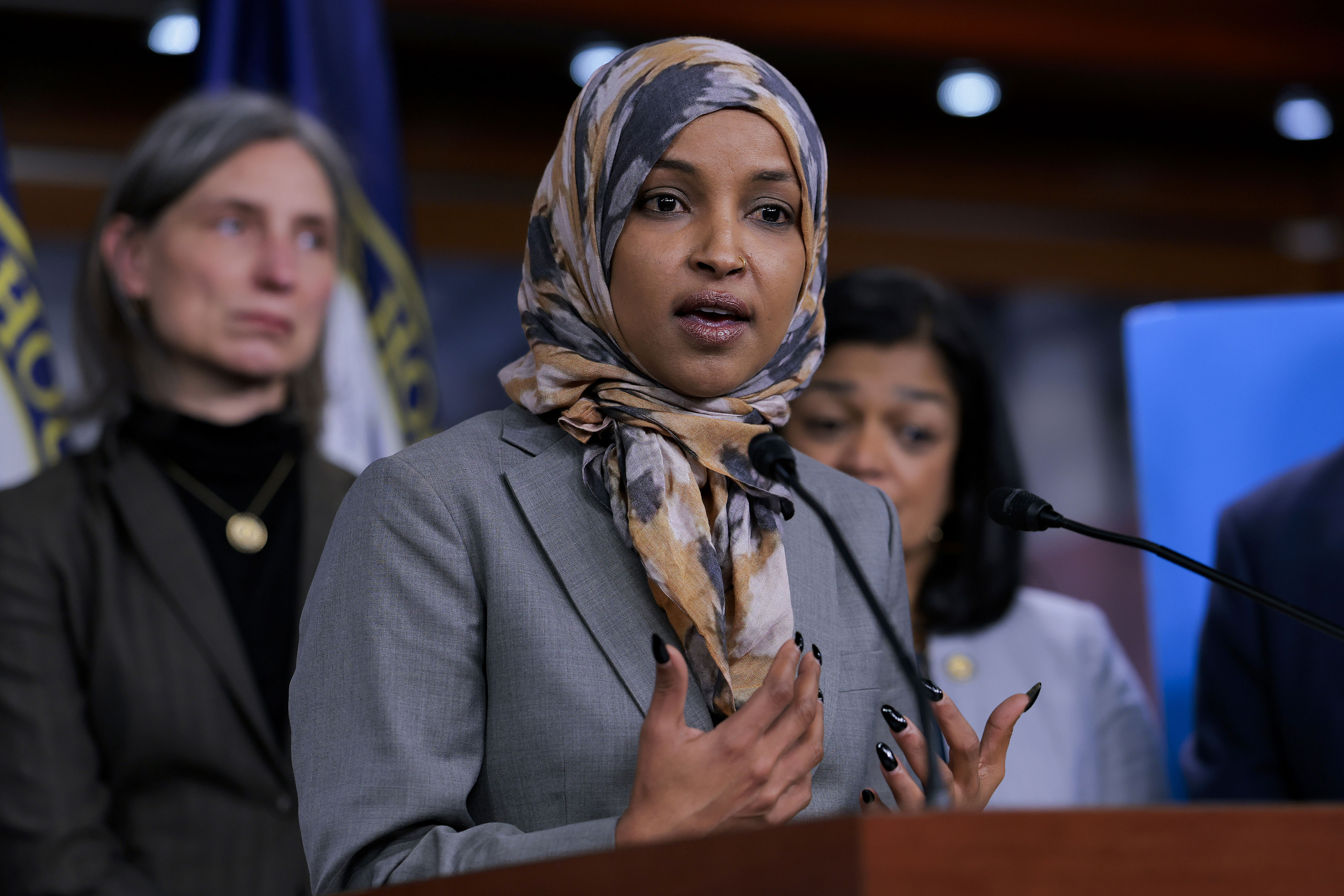 Rep. Ilhan Omar And House Democrats Discuss DHS Funding