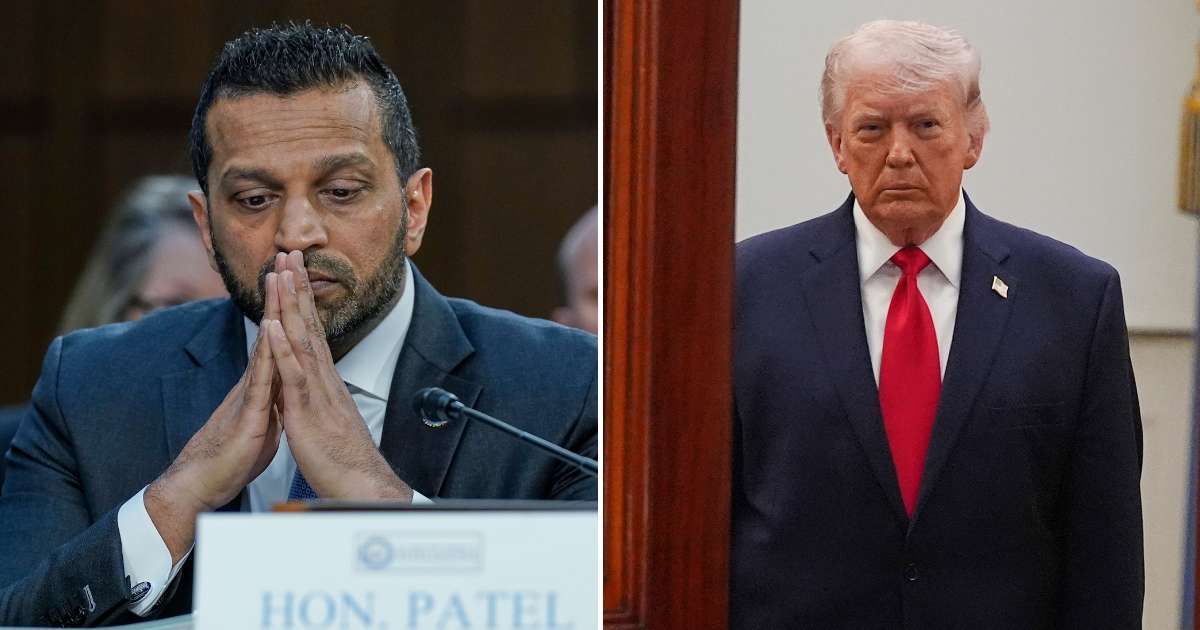 Kash Patel says he and Trump 'won't take a knee' as $250M lawsuit and ...