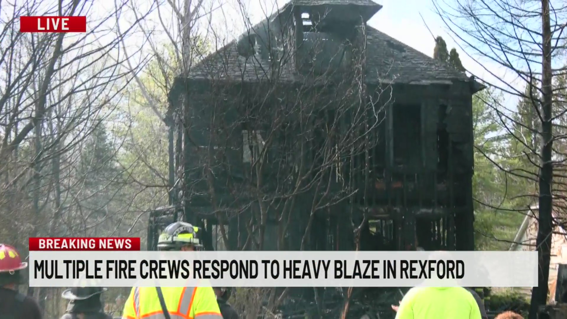 Multiple fire crews respond to large fire in Rexford