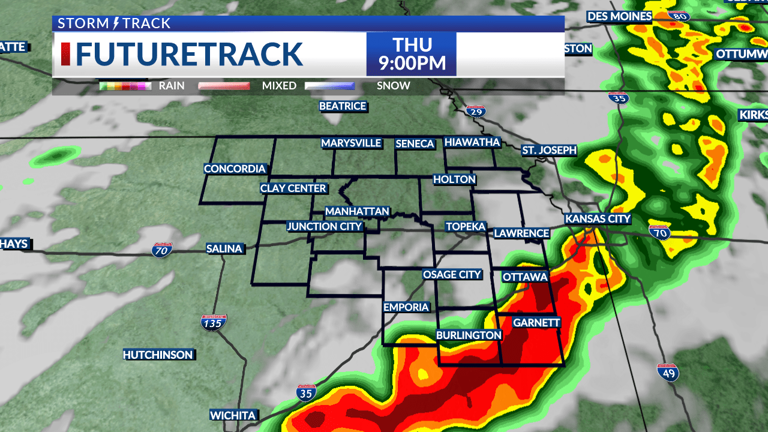 Tornado watch through the evening before storms move away to the east