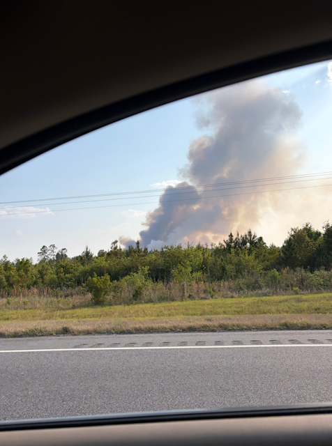 Effingham County crews monitor active wildfire