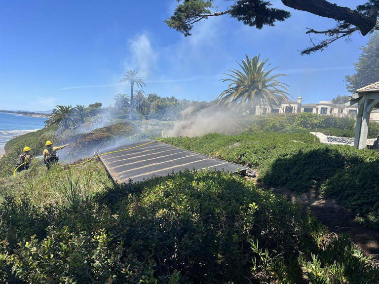 Smoke pours from 'volcano' at California beach. Here's what was happening