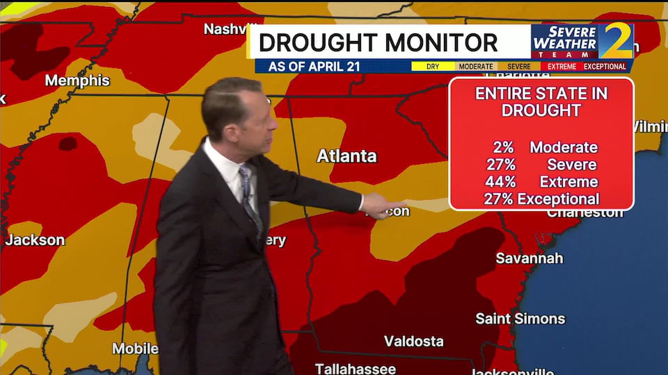 Entire state of Georgia in drought