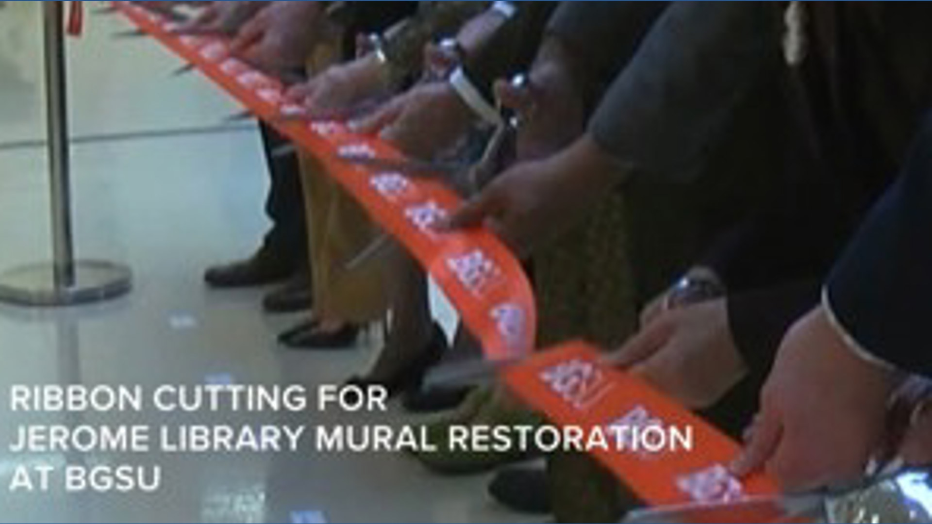 BGSU celebrates Jerome Library mural renovation with ceremony, ribbon ...