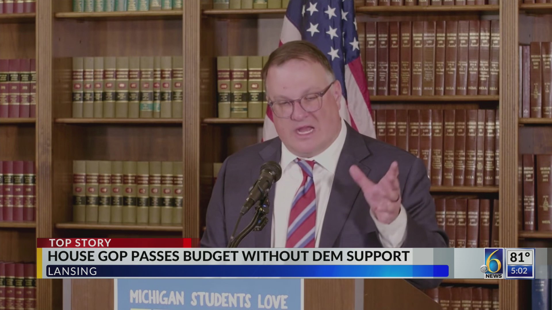 MI House GOP passes budget without Democratic support