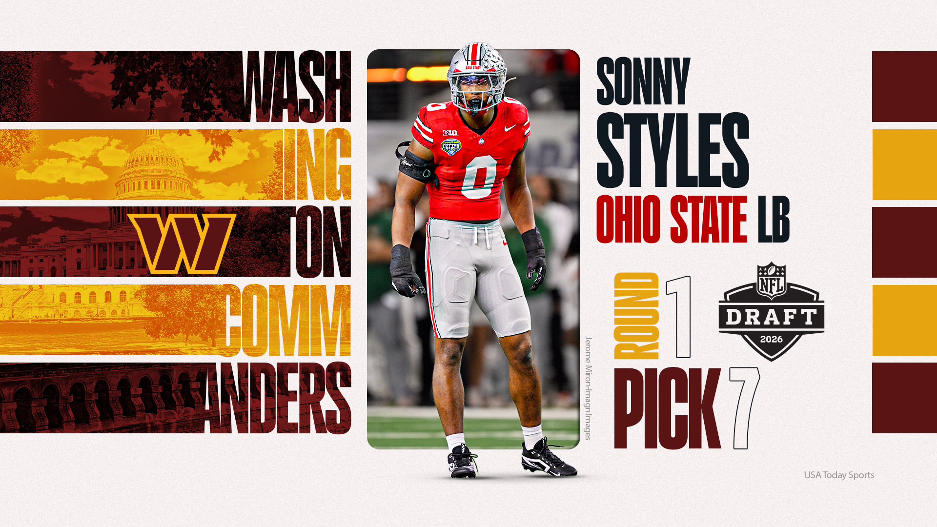Ohio State LB Sonny Styles selected by the Commanders in the NFL draft