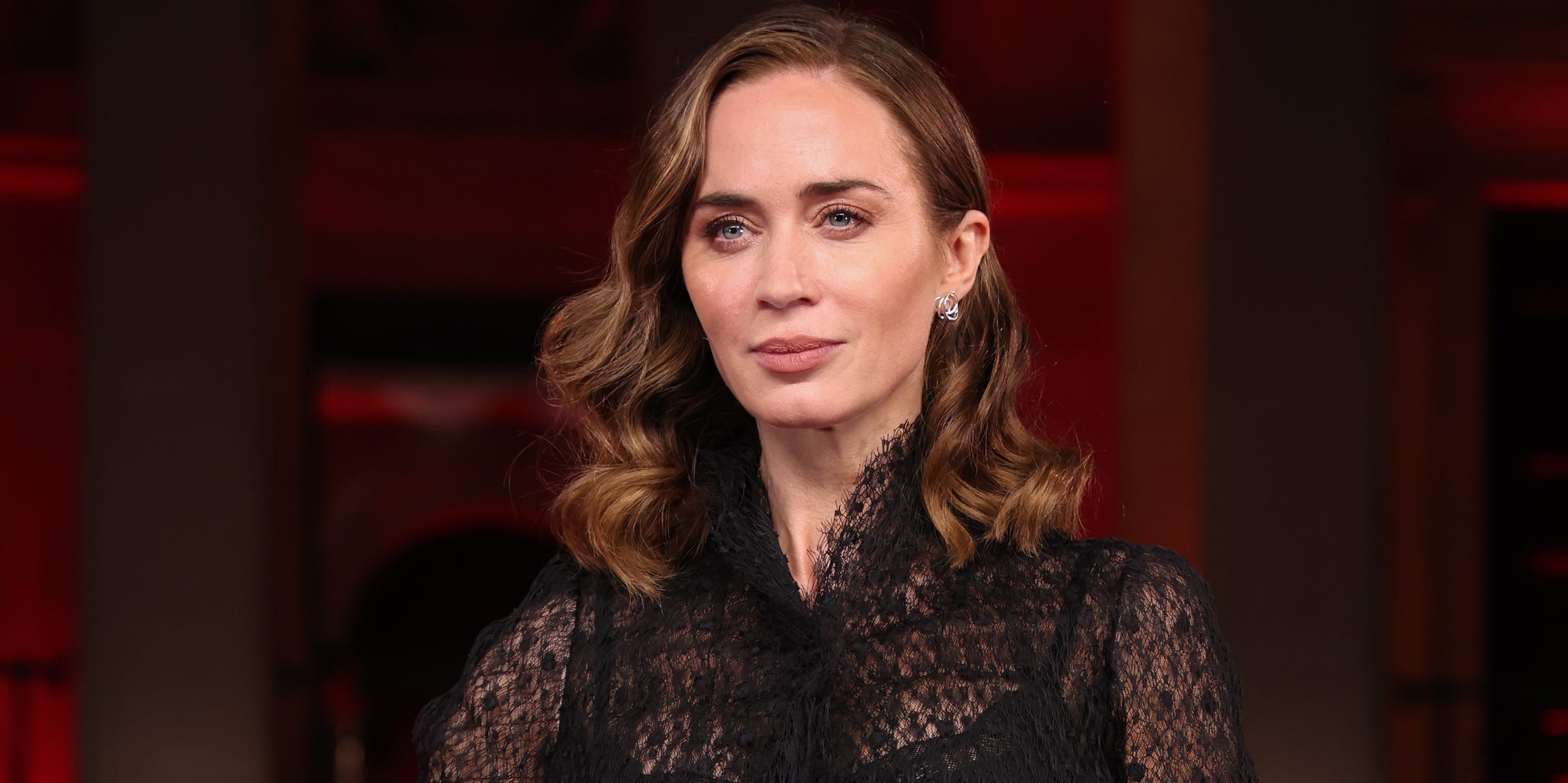 Emily Blunt Wears a Gothic Tutu Dior Minidress