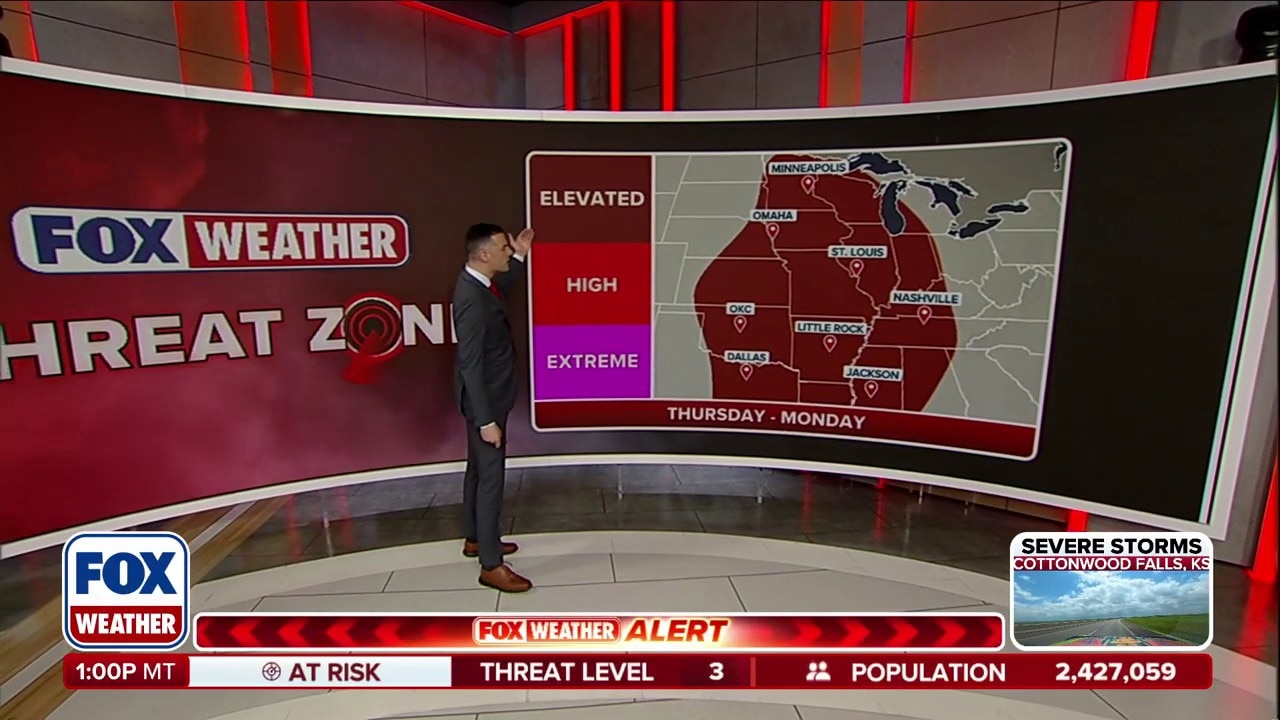 Severe weather marathon begins for the central US with dangerous ...