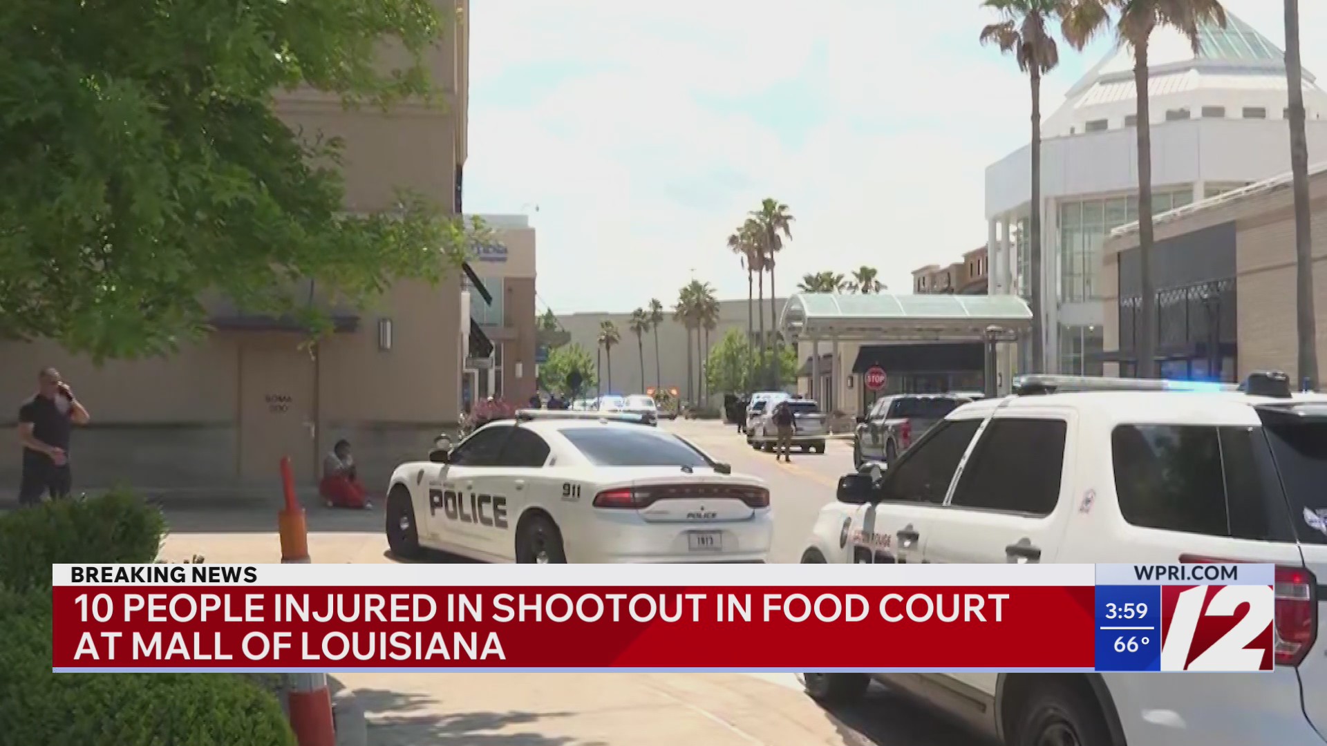 10 injured in shooting at Louisiana mall
