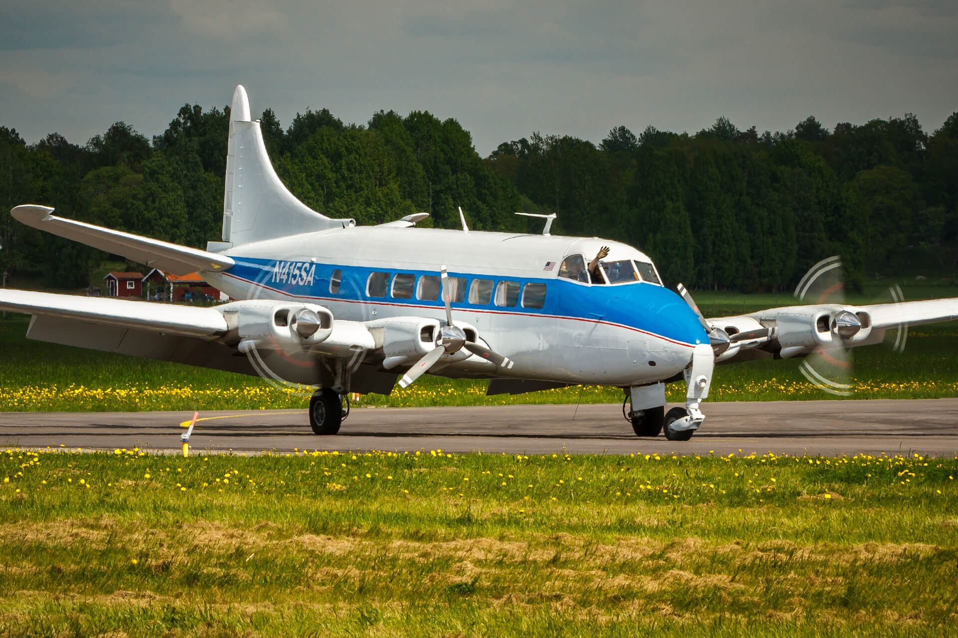 A 1954 de Havilland DH-114 Heron listed for sale by Platinum Fighter Sales