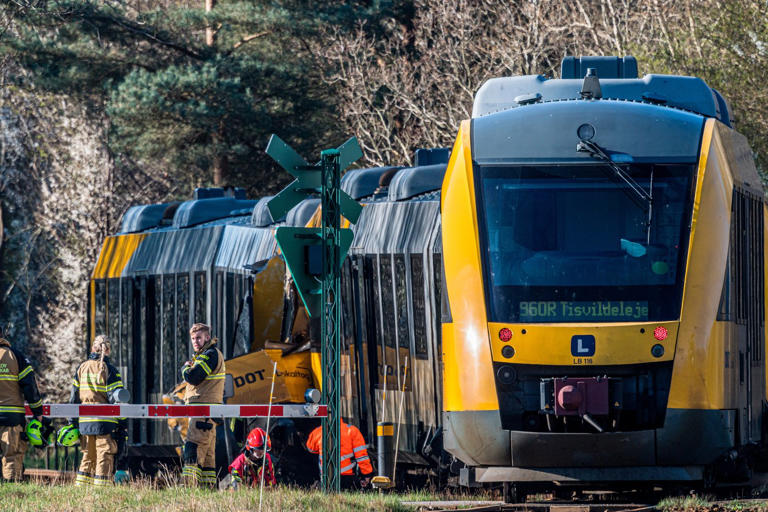 2 trains collide in Denmark, critically injuring 5 people
