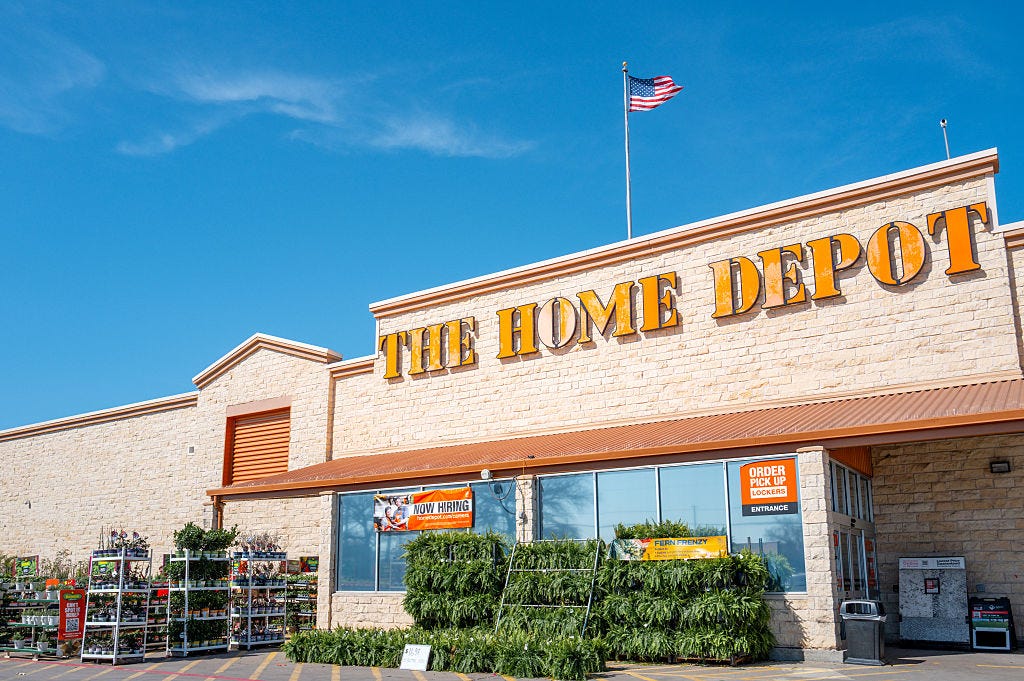 A Home Depot store is pictured on Feb. 24, 2026 in Austin, Texas.