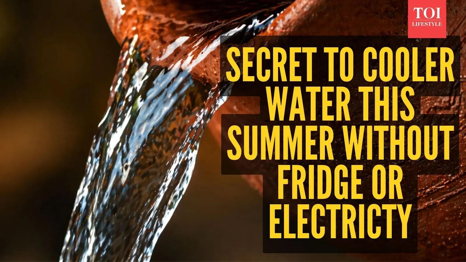 No fridge? 3,000-year-old Indian trick to cool water without ...
