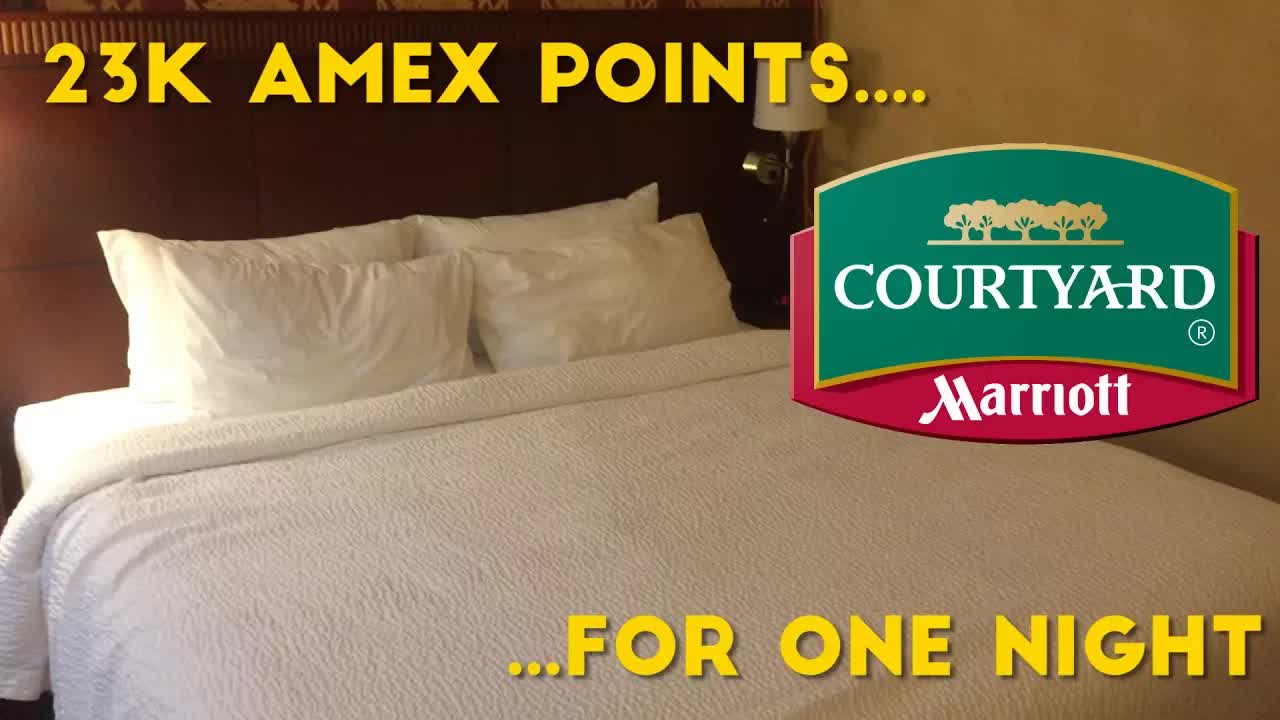 Amex rewards booking: 23k points for Marriott Courtyard
