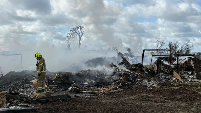 Fear and frustration over fumes from week-old fire