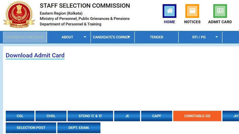 SSC GD Admit Card 2026: Staff Selection Commission Likely To Out Today ...