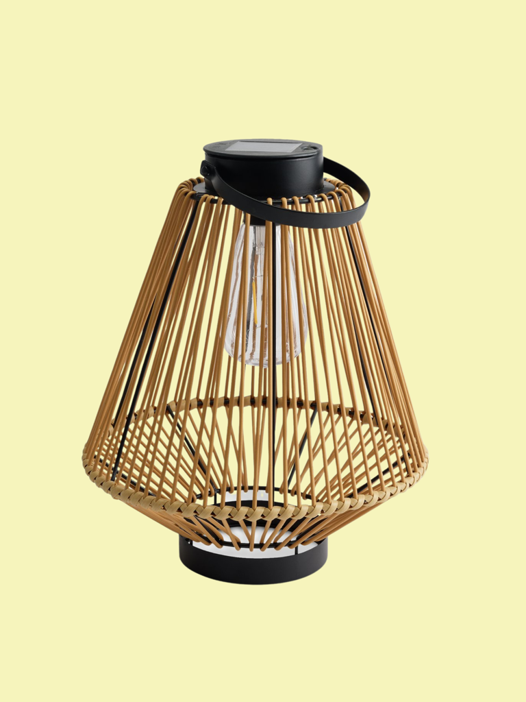 Habitat's solar rattan lantern is the simple way to bring cozy boho ...