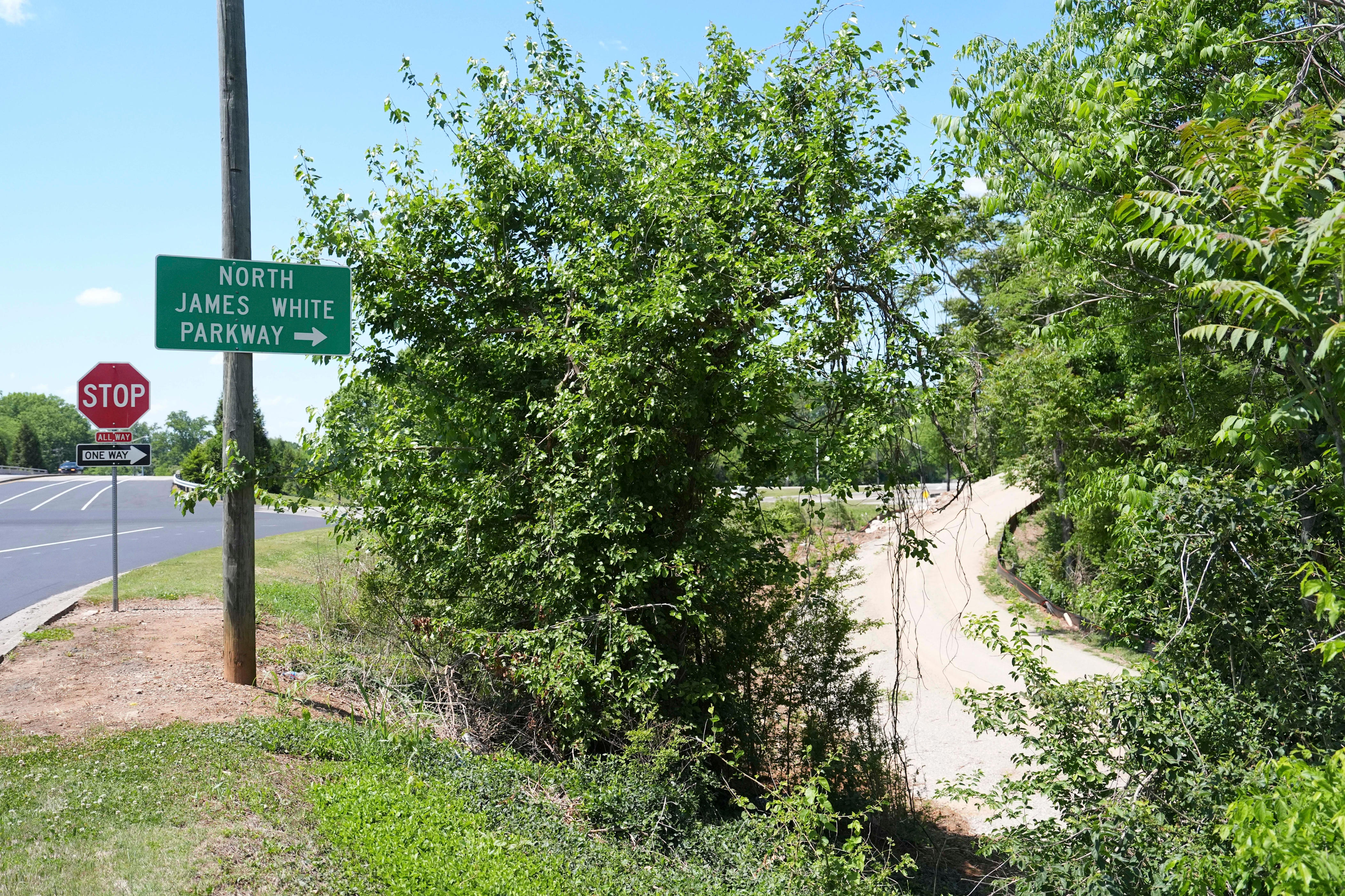 What's that new dirt road alongside James White Parkway?