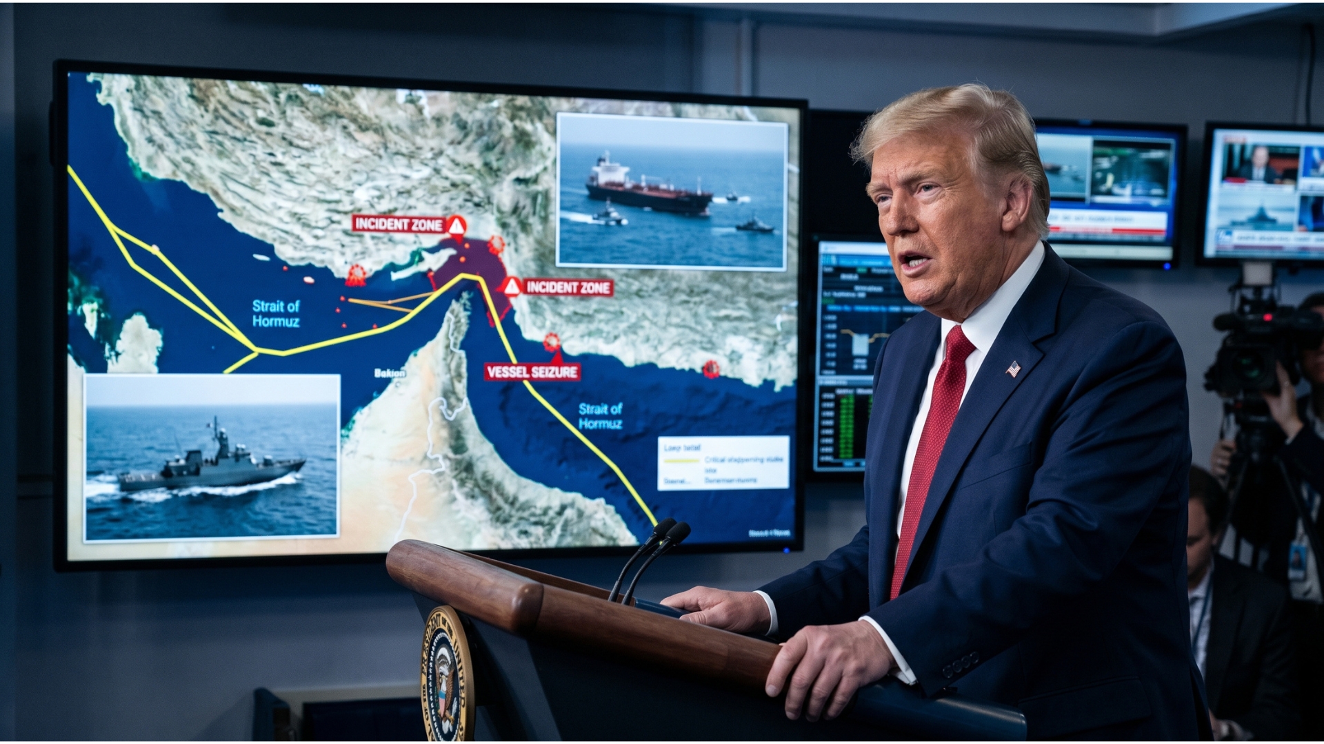 Trump afirma que EE. UU. tiene “control total” del estrecho de Ormuz ...