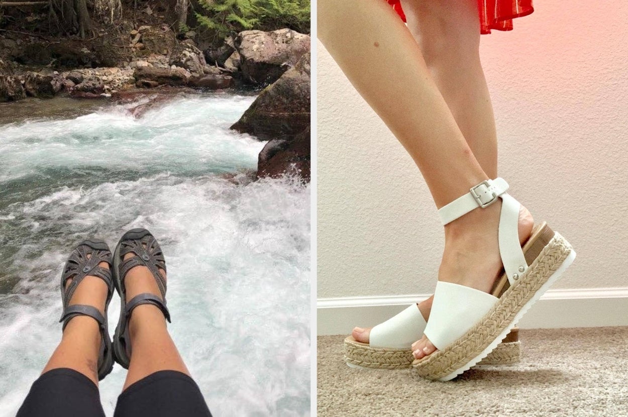 28 sandals so comfy, reviewers say they walked in 'em for hours