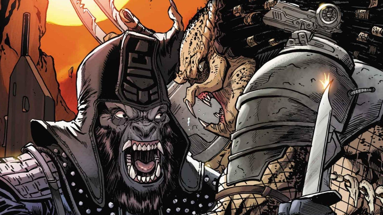 Two iconic sci-fi universes collide in Predator vs. Planet of the Apes
