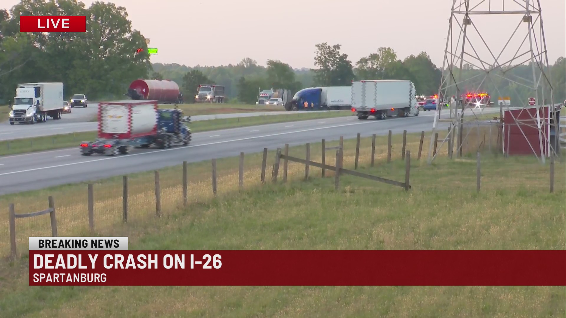 Coroner responds to crash on I-26W in Spartanburg Co.