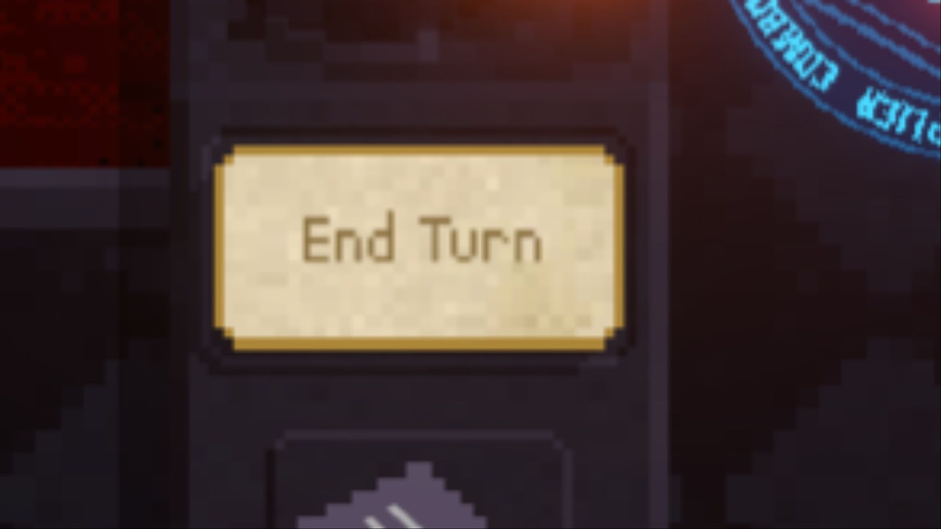 What is the end turn button for in Vampire Crawlers?