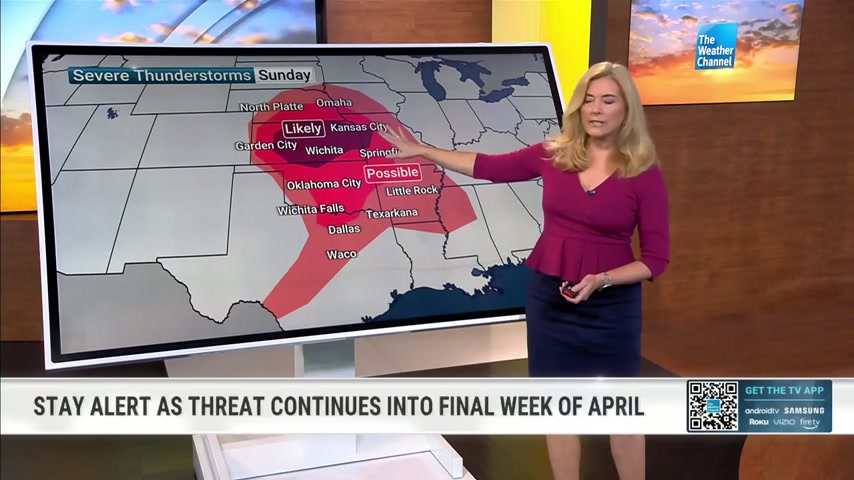 Severe weather outbreak possible Sunday-Monday