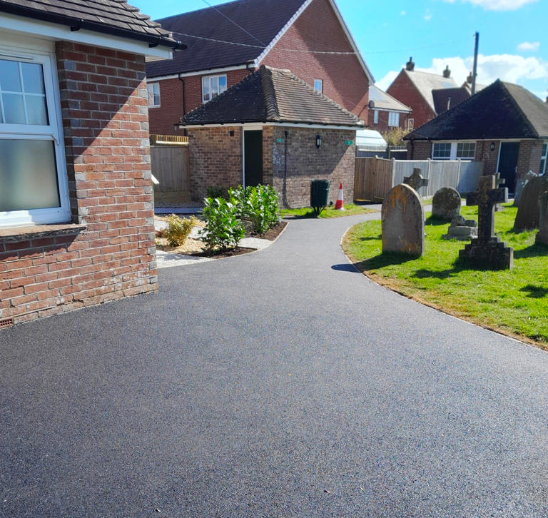Footpath resurfacing completed at Hailsham Cemetery