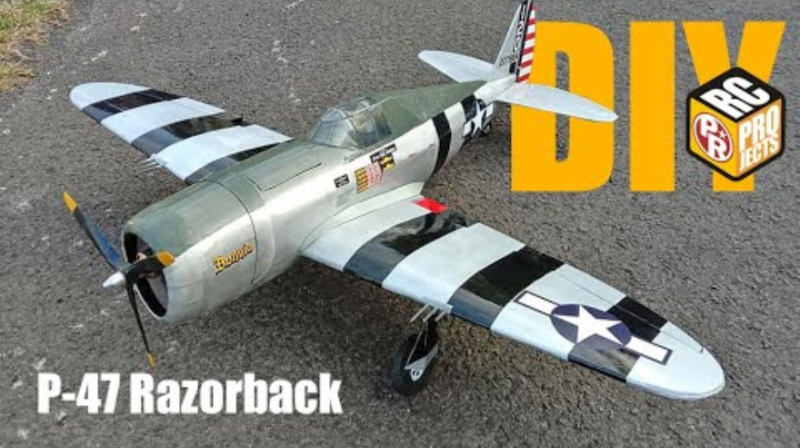 Assembling a P47 Thunderbolt model aircraft