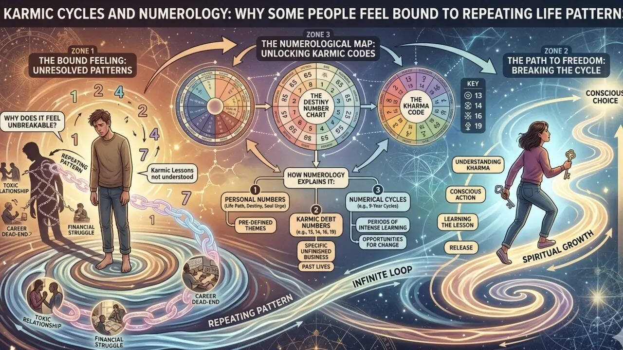 Karmic cycles and numerology: Why some people feel 'bound' to repeating ...