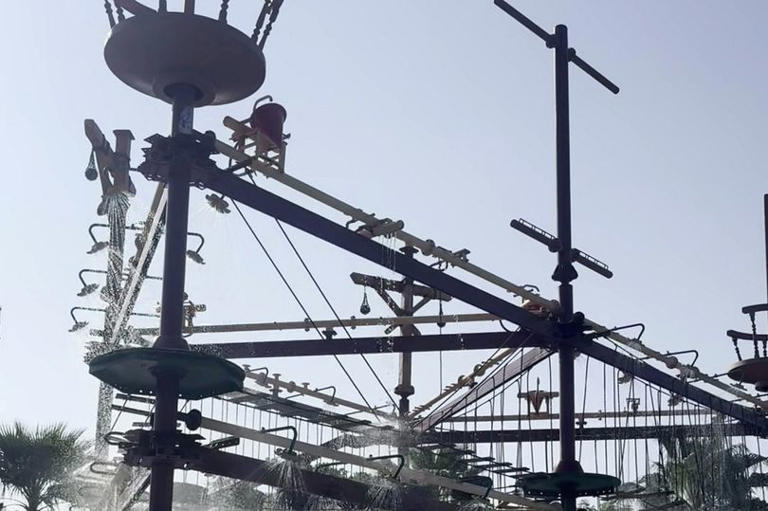 Lucky tourists find deserted water park complete with empty rides and ...