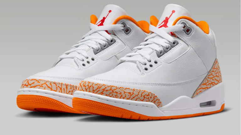 The Air Jordan 3 Orange Citrus drops in a fresh spring style