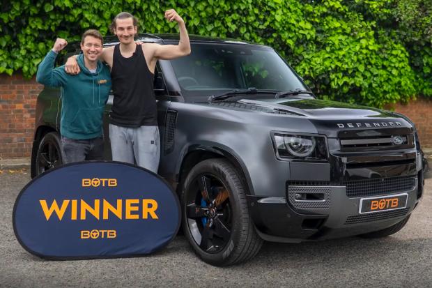New dad whose work van was written off wins £72k Land Rover