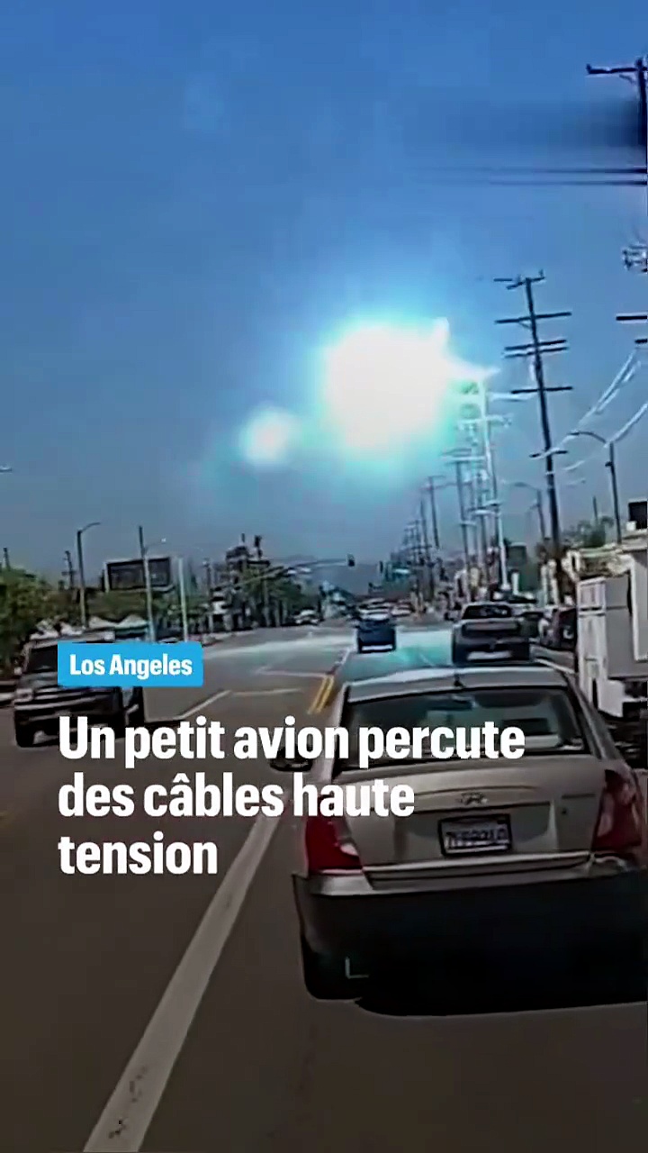 Los Angeles : un petit avion percute des câbles à haute tension avant ...