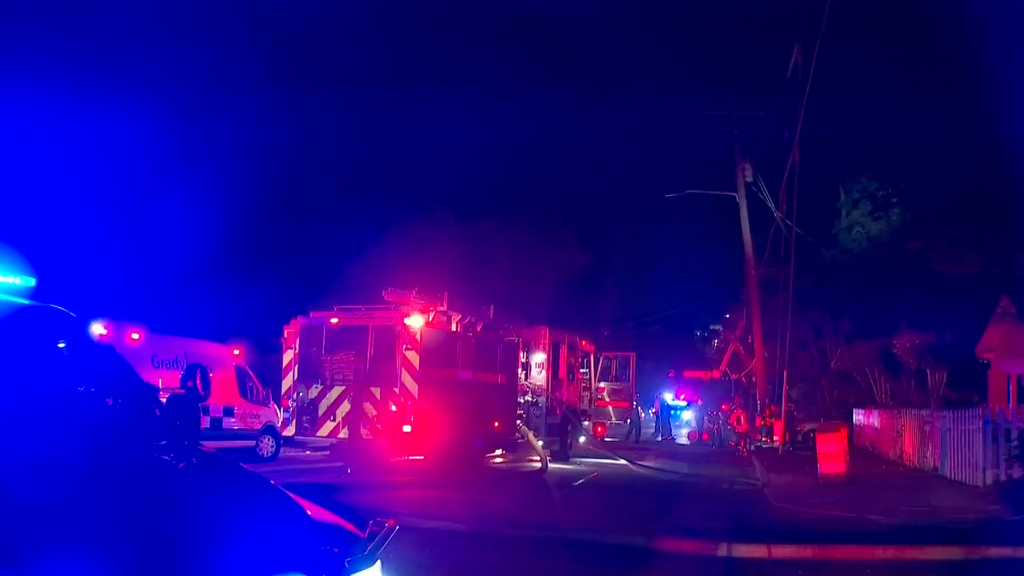 Two hospitalized after car crashes into power pole, bursts into flames ...