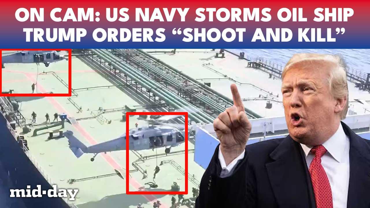 US Navy boards Iranian oil tanker on camera as Trump issues 