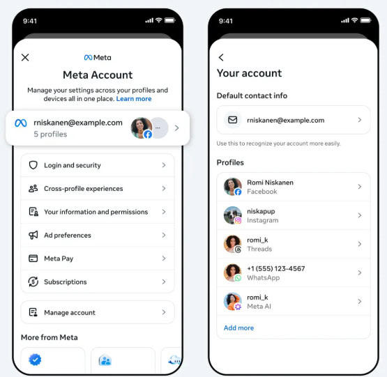 Meta launches revamped account system for cross-app management