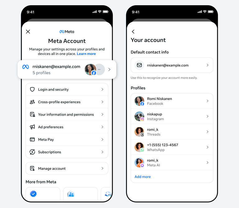 Meta centralizes access to Facebook, Instagram, AI glasses and more apps