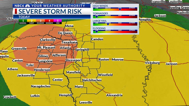 Severe thunderstorms are possible tonight and over the weekend